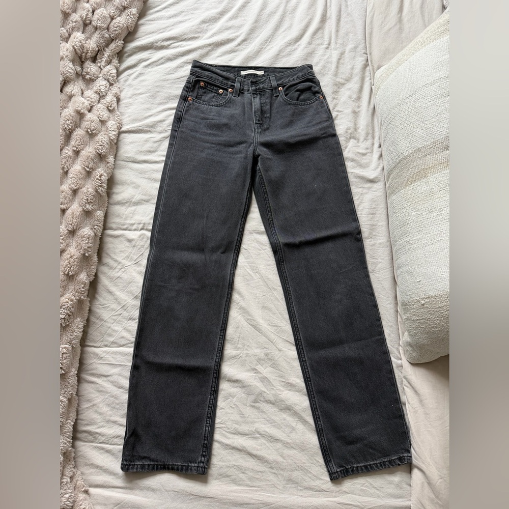 Levi's Women's Straight Leg Jeans in Charcoal